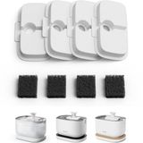 PETLIBRO Drinkfontein Kat Filter, Verpakking van 4 Vervangingsfilters voor Dockstream Kattendrinkfontein PLWF005, PLWF115, PLWF105, Filter met Verticale Filtratie voor Kattenfontein