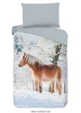 Muller Textiles Dekbedovertrek 140x220 cm Flanel Katoen Meerkleurig