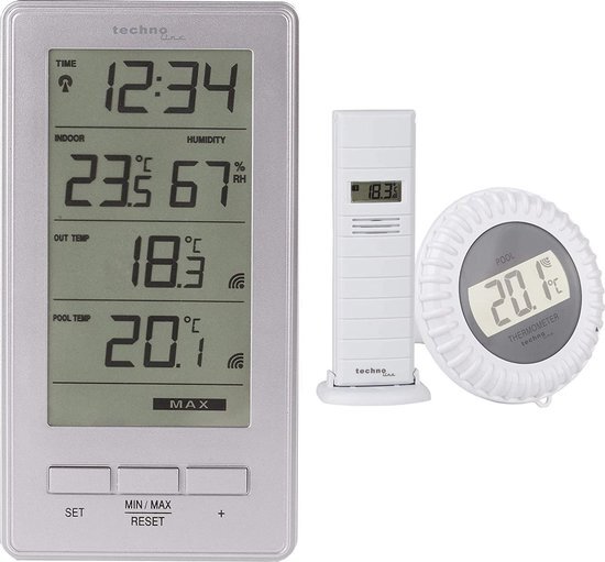 technoline Weerstation - Buitensensor - Zwembad Tempratuursensor - WS 9069