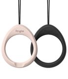 Ringke Ring Strap voor Mobiele Telefoonhoes, Sleutels, Camera's - Black & Pink Sand