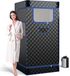 COSTWAY sauna portable pour usage domestique, sauna box complet avec générateur de vapeur de 3 litres, tente de sauna légère pour 1 personne, 91*91*183 cm