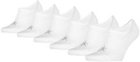 Calvin Klein 6-Pack Basic Logo Footies Heren Wit