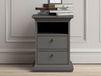 Parisa Chevet 2 tiroirs 1 niche ouverte gris foncé