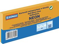 Karteczki DONAU Karteczki samoprzylepne w bloczku neon pomaranczowy