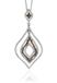 Orphelia Silver 925 Zh-7043 Pendant With Chain White/Brown Zirconium