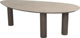 4 Seasons Outdoor Arizona dining tuintafel 240x130x75 cm keramiek kiezelvorm bruin/terre taupe