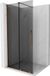 Mexen Velar paroi de douche coulissant 120 x 200 cm, graphite 8 mm, or rose gold
