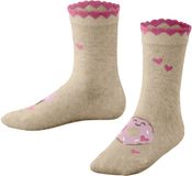 FALKE Cute Pastries katoenen sokken voor kinderen in maat 35-38, beige
