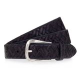 b.belt Riem Leer - Dames - 95 cm - schwarz