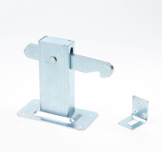 Wymefa Deurvastzetter Vloerplaat - 16 cm - Staal verzinkt