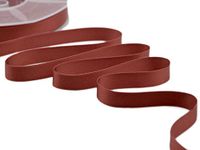 Furlanis - Dubbelzijdig satijnen lint, Italiaanse stof - roest, 16 mm x 50 m