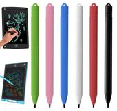 Stylus pen reservepennen - Lcd-schrijfbord - 6 stuks - Zwart, blauw, roze, wit, groen en rood