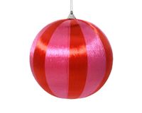 Decoris Kerstbal foam d8cm pink