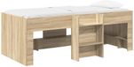 vidaXL Kinderhoogslaper Sonoma Eiken 98,5 x 200 cm