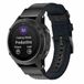 Strap-it Nylon Hybrid Bandje - Blauw - Garmin Fenix 5 / 6