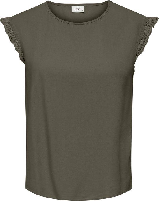 JDY Jacqueline de Yong T-shirt Jdysay Sl Top Wvn Dia 15372470 Kalamata Dames Maat - XS