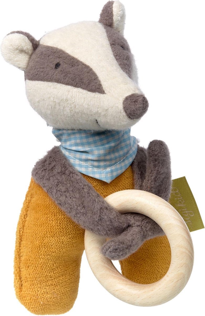 Sigikid Grasp toy badger, Kasimir Dachs, Green