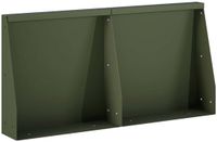 vidaXL Keermuur - Staal - Olijfgroen - 50 cm