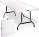 Casaria Tuintafel Opvouwbaar – met Draaggreep 220x70 cm – Wit
