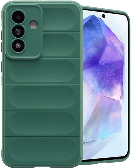 imoshion EasyGrip Backcover - Geschikt voor Samsung Galaxy A36 / A56 (5G) - Donkergroen