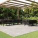 Maison Exclusive - Salon de jardin pour le jardin, 9 pièces, avec coussins, aluminium, anthracite