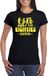 Bellatio Decorations Dames Verkleedshirt - Jaren 80 Queen - Zwart/Geel - XL