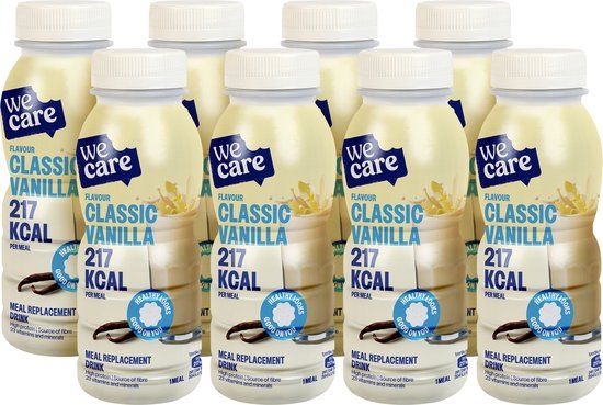 WeCare Meal Replacement Drink Classic Vanilla 8 x 236 ml