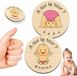 Pièce de décision en bois "À qui le tour ?" cadeau - Accessoire de baby shower amusant pour future maman et papa
