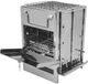 Non-branded Poêle à bois pliable - Barbecue en acier inoxydable - Compact et léger