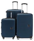 HAUPTSTADTKOFFER - Mitte - Kofferset hard shell Koffer Trolley, Ingecheckte bagage uitbreidbaar, TSA, (S, M & L), Donkerblauw