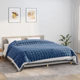 vidaXL Verzwaringsdeken, blauw, 235 x 290 cm, 15 kg, stof