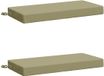 vidaXL Coussin de banc SOEST 2 pièces 100% Polyester Vert clair 80 x 40 x 8 cm