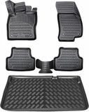 ELMASLINE 3D Rubber Automatten & Kofferbakmat Set voor OPEL ASTRA 2022-2026 [L] | Combi | standaard laadvloer - geurloos & op maat - hoge rand