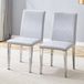 STILVORA Eetkamerstoel 90 Cm - Set Van 2 - Lichtgrijs
