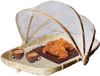 Merkloos Bamboe Picknickmand - Stijl 1 - 34 x 29 cm