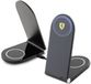 Ferrari - logo MagSafe pliable 2en1 15W chargeur inductif - noir