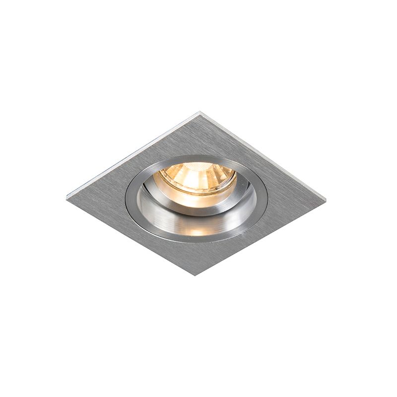 QAZQA Chuck Q Inbouwspot 1 lichts 93 mm aluminium