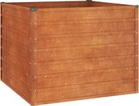 vidaXL Plantenbak verhoogd 100x100x77 cm cortenstaal roestig