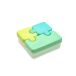 Honig Récipient alimentaire, motif puzzle, bleu et vert