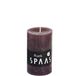 SPAAS Rustieke geurloze cilinderkaars 48/80 mm, ± 17 uur - warm bruin