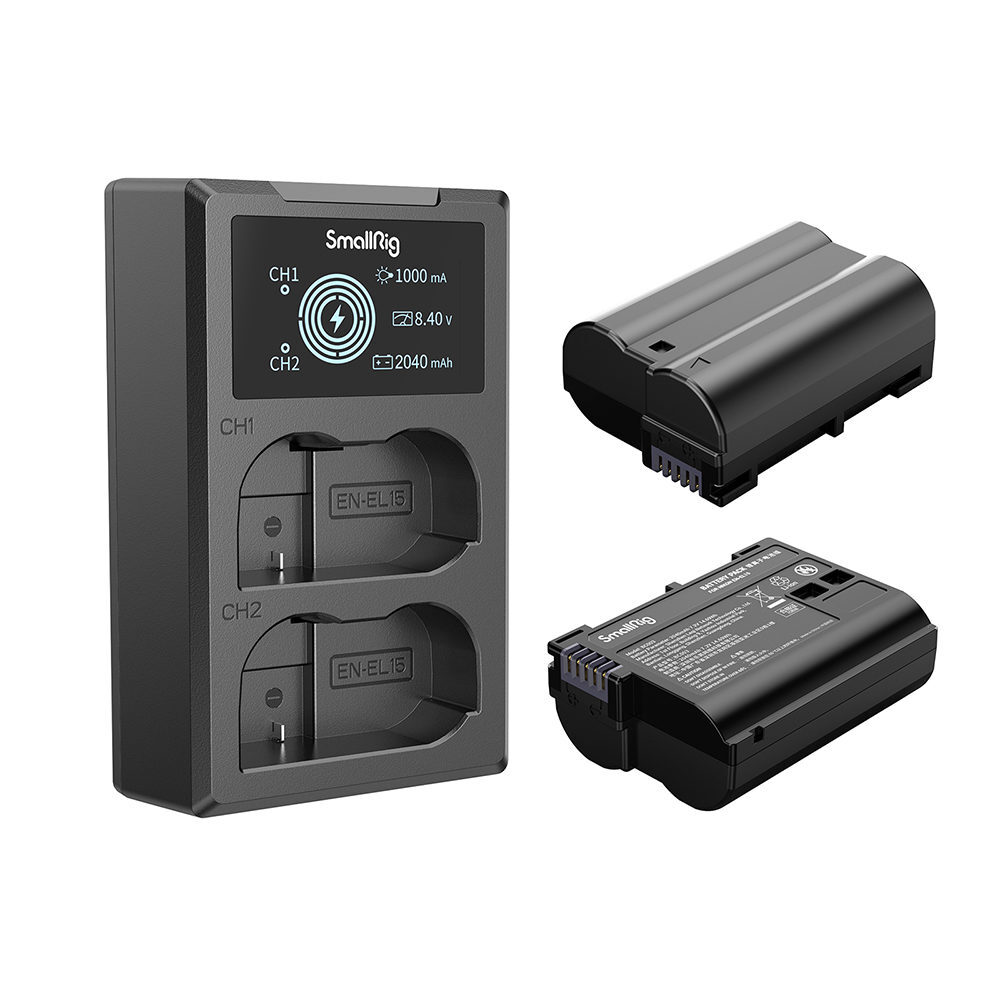 SmallRig Nikon EN-EL15 Camera Battery Charger Kit 3820)