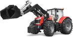 Bruder Massey Ferguson 7624 with frontloader - Rood