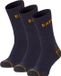 Caterpillar Heren Werksokken Navy Blauw 3-Pack - Maat 35-40