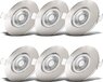 B.K.Licht - LED Inbouwspots badkamer - 6 stuks - dimbaar - Ø9cm - 3.000K - 460Lm - 5W - IP44