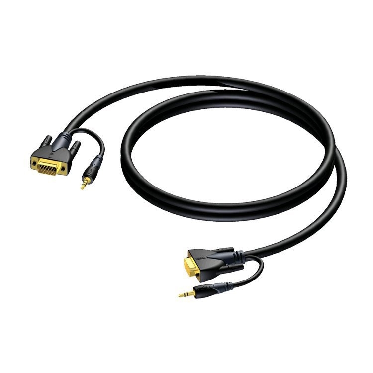 Procab CLV115 SVGA-mini-jack - SVGA-mini-jack videokabel 15m