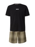 BOSS Pyjama court kaki / olijfgroen / noir