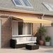 Maison Exclusive - Pare-soleil électrique, 2,5 x 2 mètres, couleur sable, 100% polyester