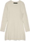 VERO MODA VMJOSANNA LS SHORT DRESS Dames Jurk - Lange Mouw - Ronde Hals - Effen - Casual - Vrouwen - XL - Birch