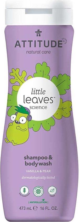 Attitude Little Leaves 2-in-1 Shampoo & Body Wash - Vanille Peer - 473ml