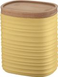 Merkloos Guzzini Tierra, voorraadpot (M) - mosterdgeel, 12,3 x 9,4 x h15 cm